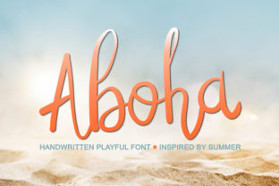 Aboha: A Handwritten Font for Modern Editorial Design