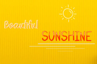 Beautiful Sunshine: A Handwritten Font for Branding
