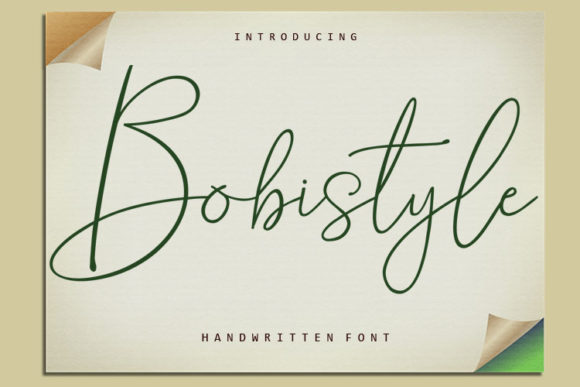 Bobistyle: A Handwritten Font for Modern Web Design