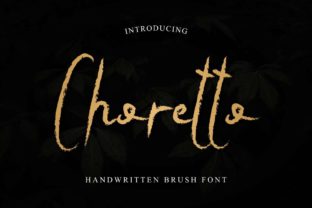 Choretto: A Handwritten Font for Authentic Branding