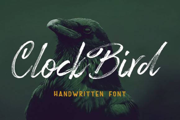 Clock Bird: A Handwritten Font for Makers