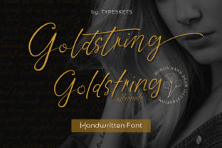 Goldstring: The Handwritten Font for Crafters