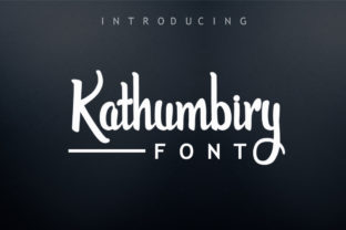 Kathumbiry: An Elegant Handwritten Font for Editorial Design
