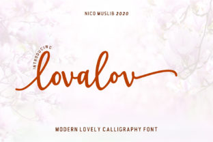 Lovalov: A Handwritten Typeface for Elegant Editorial Design