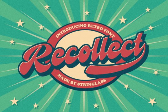 Recollet: A Vintage Script Font for Editorial Design
