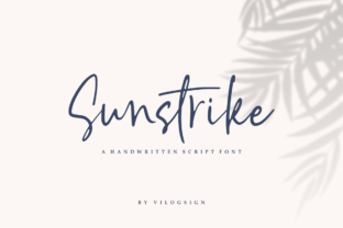 Sunstrike: A Vintage Script Font for Crafters
